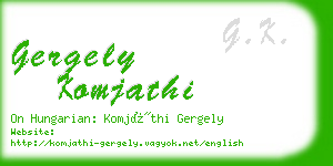 gergely komjathi business card